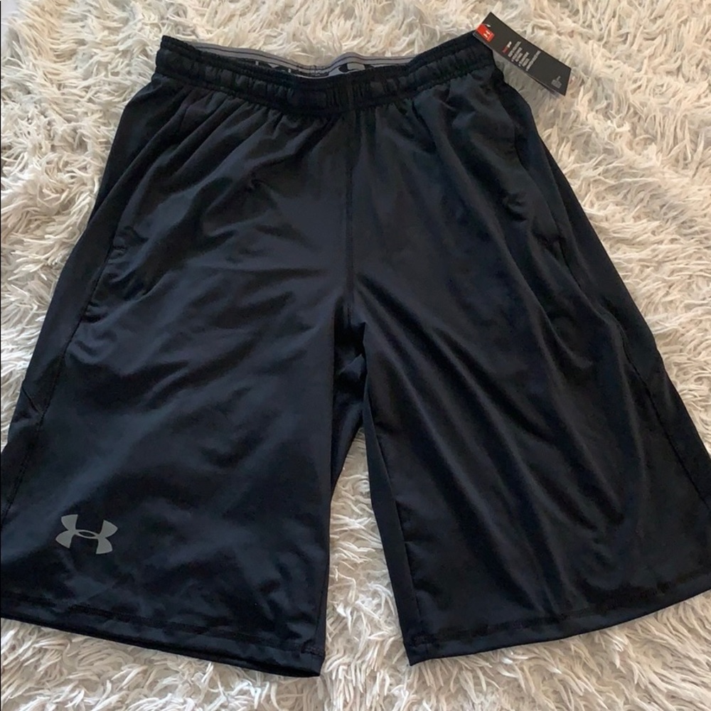 Under armour men gym basketball shorts navy xl